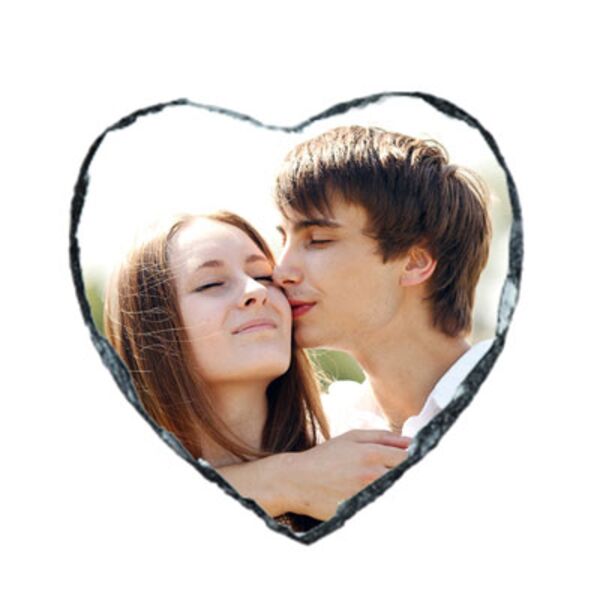 Heart Photo Slate  15cm x15cm Thumbnail