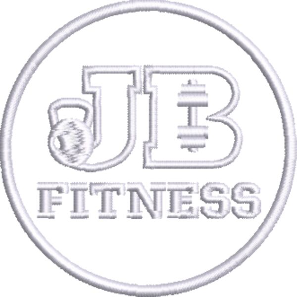 JB Fitness Outline Logo White Thumbnail